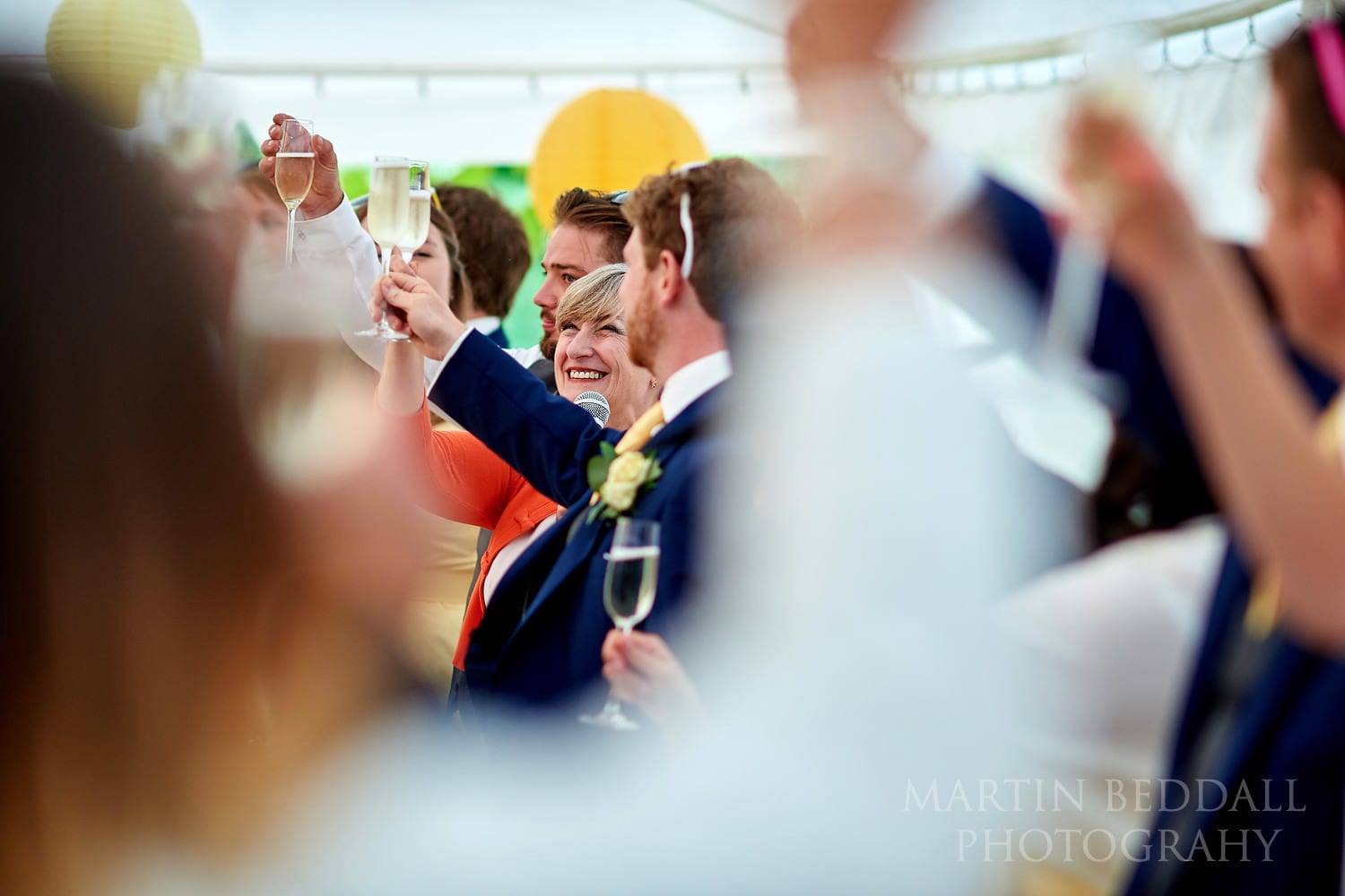 Wedding speeches at Hatch House