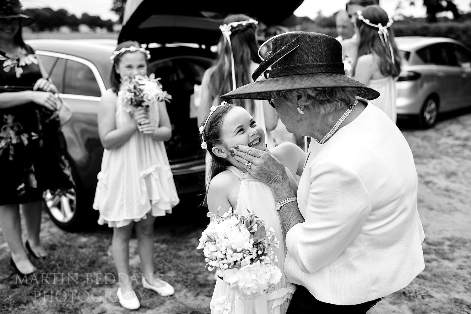 Flower girls get ready