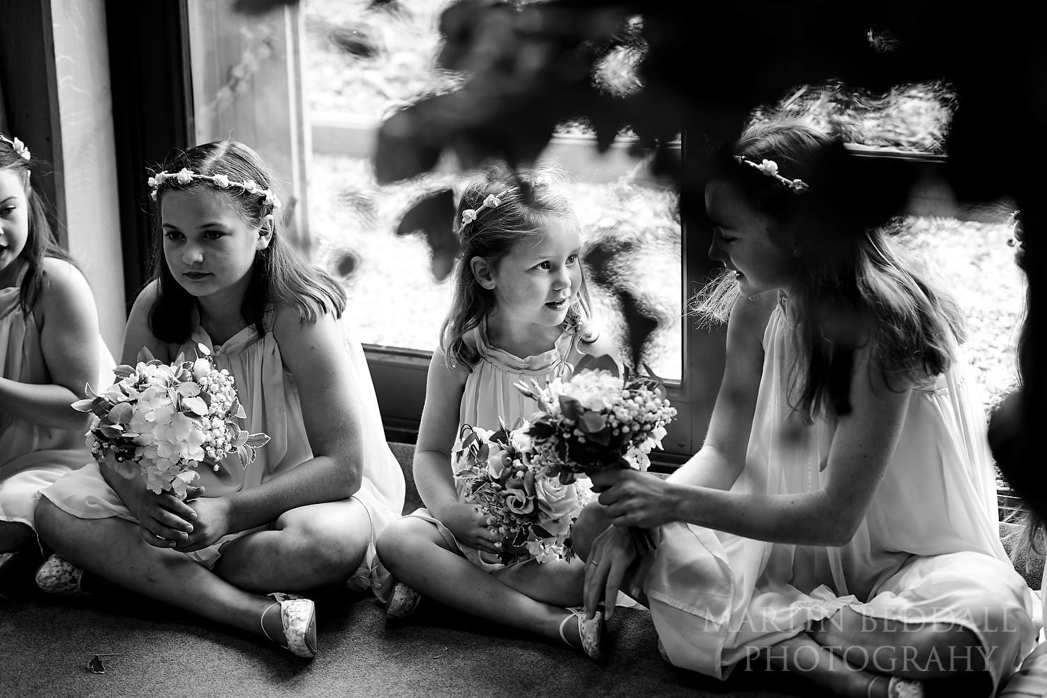 Flower girls at Chafford Park wedding