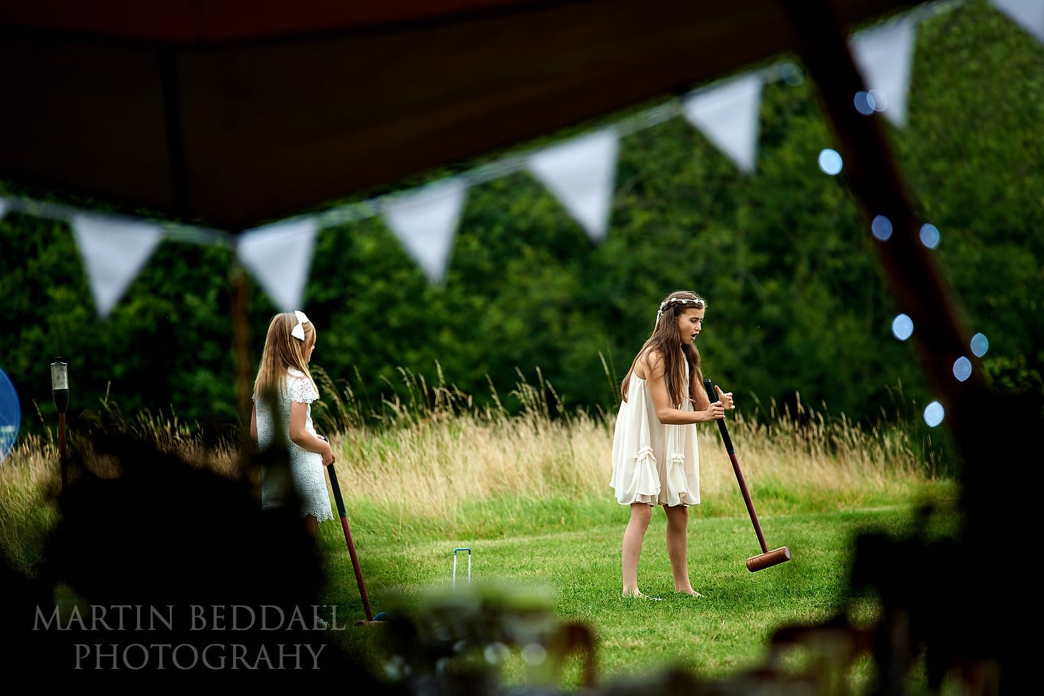 Crouquet at Chafford Park wedding