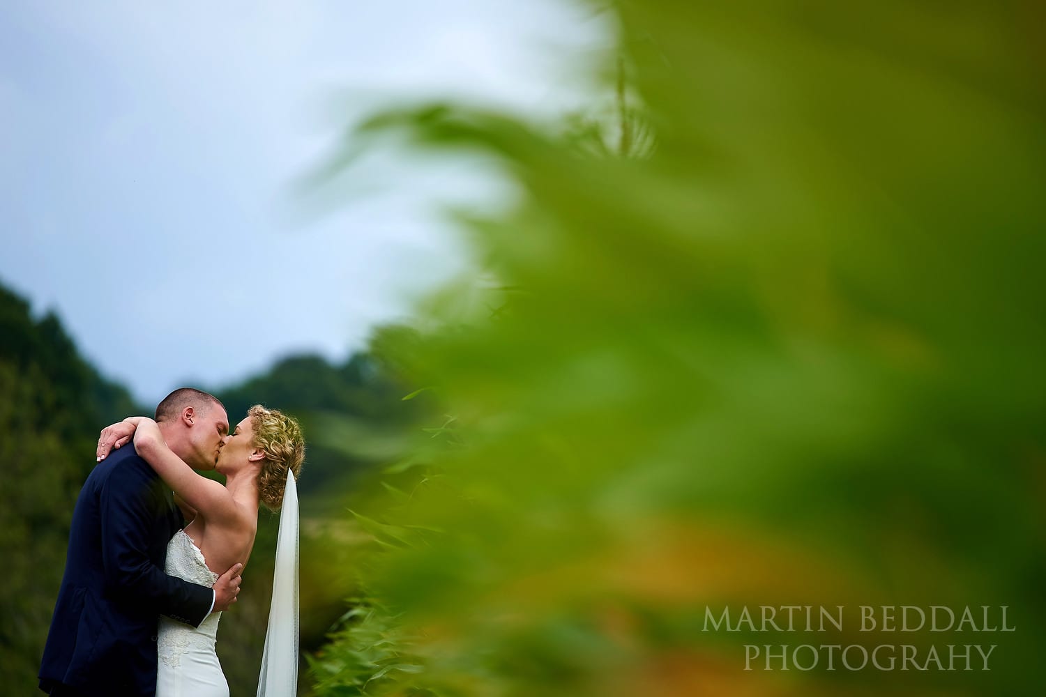 Couple portrait at Chafford Park wedding