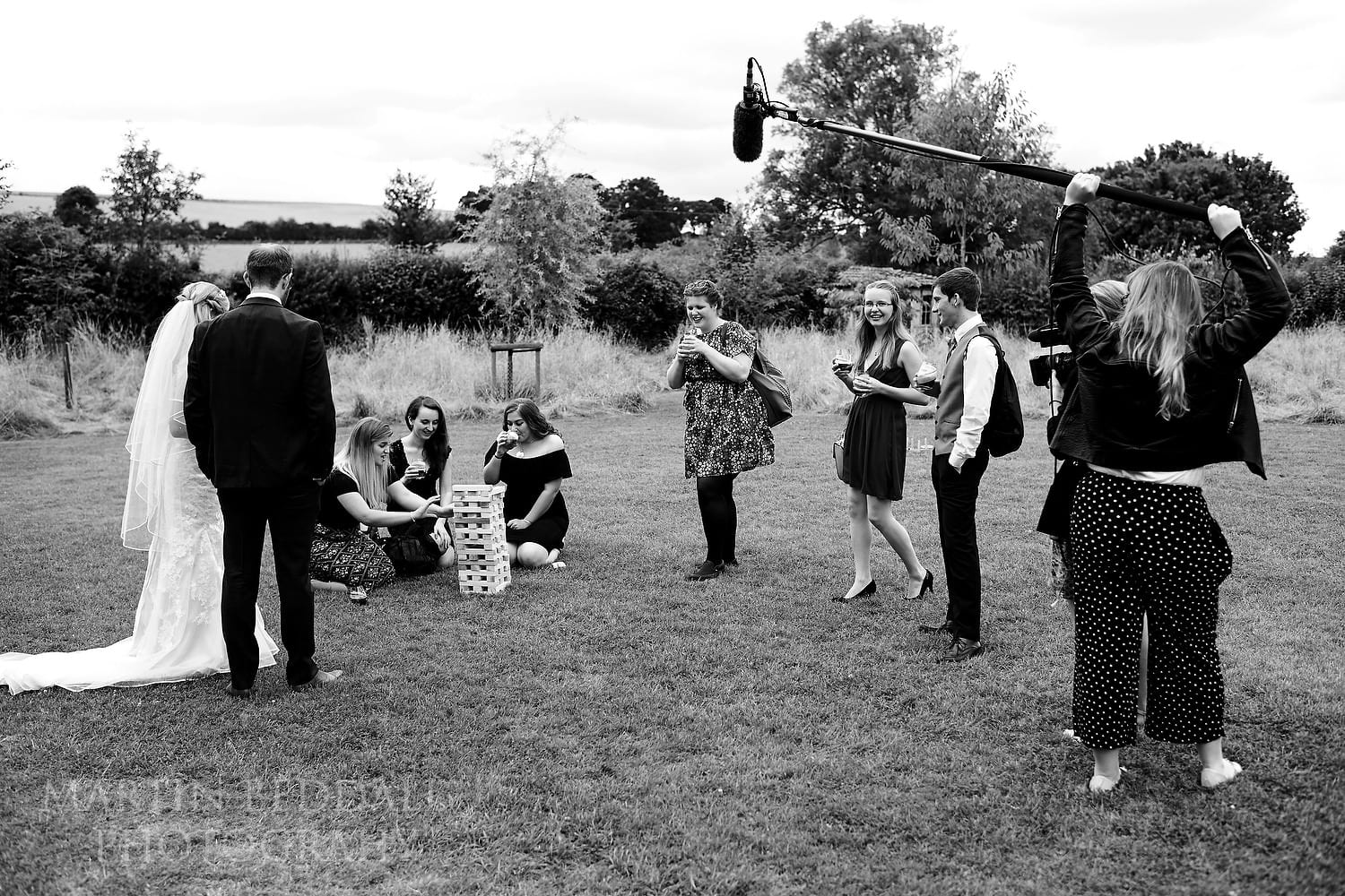 Film crew at Clock Barn wedding