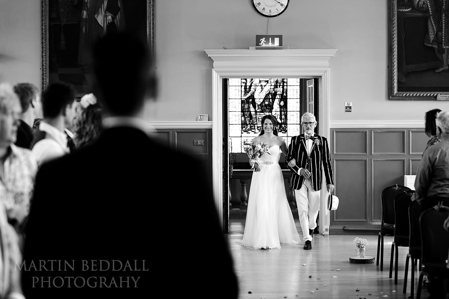 Entrance of the bride at Henley Town Hall wedding