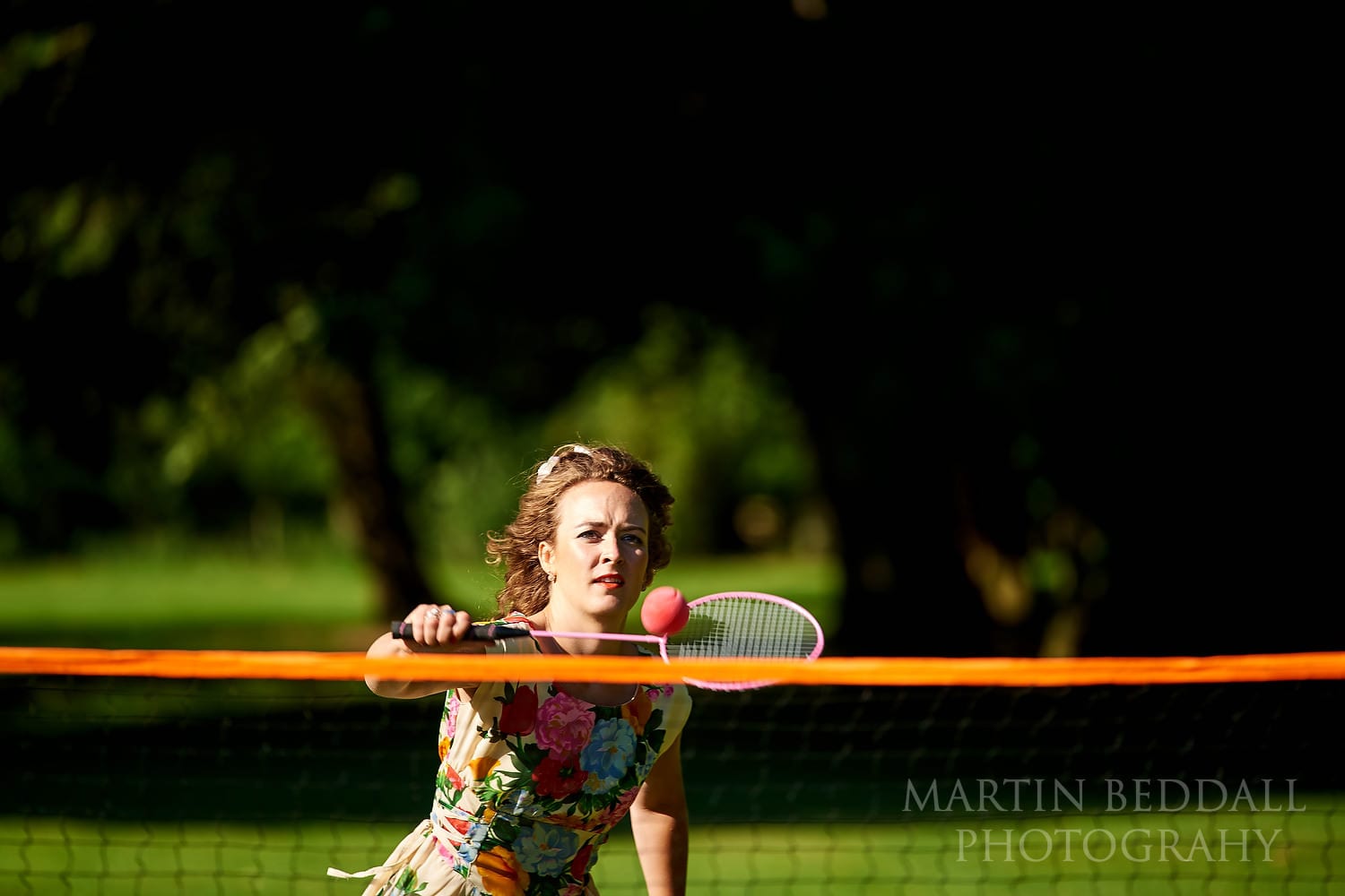 Festival style wedding badminton