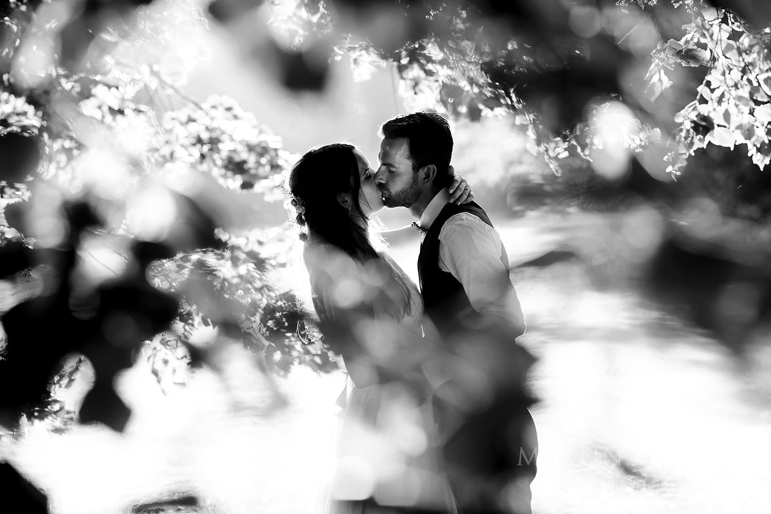 Couple portrait at Festival style wedding