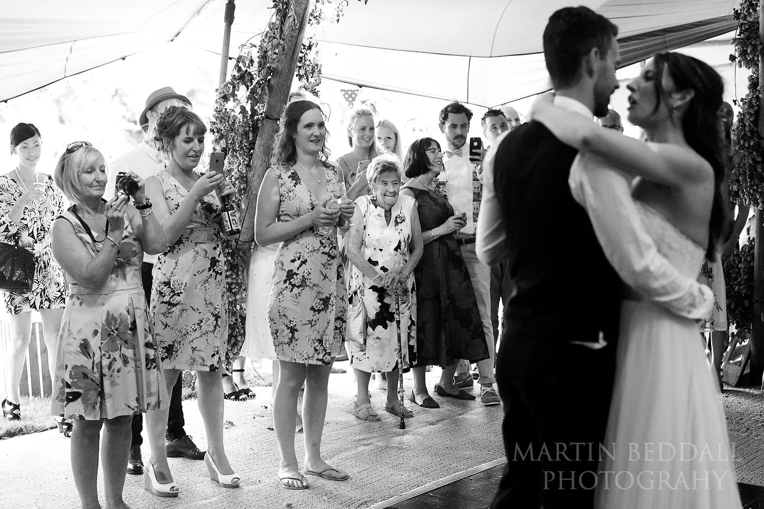 First dance at Festival style wedding