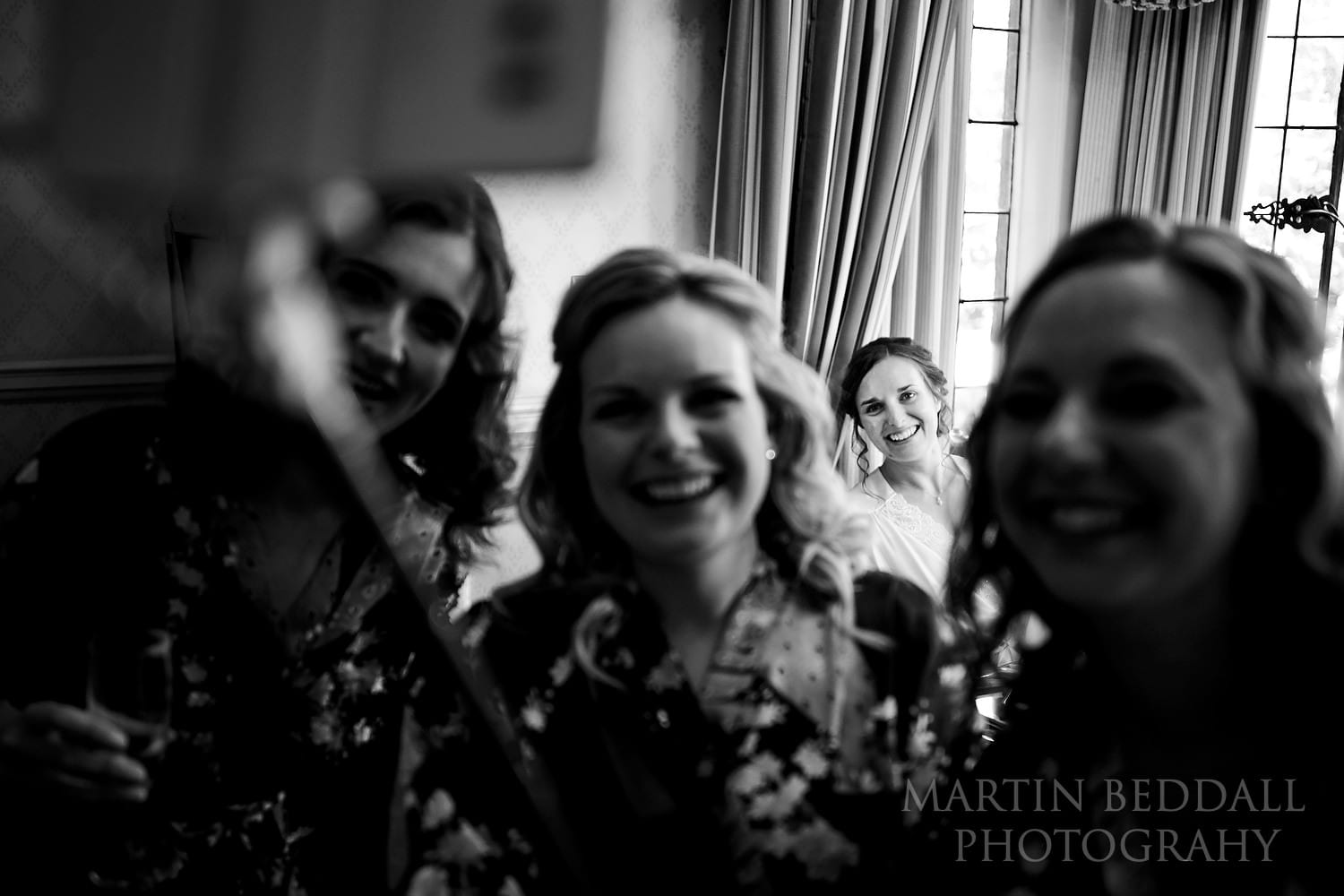 Including the bride in the selfie