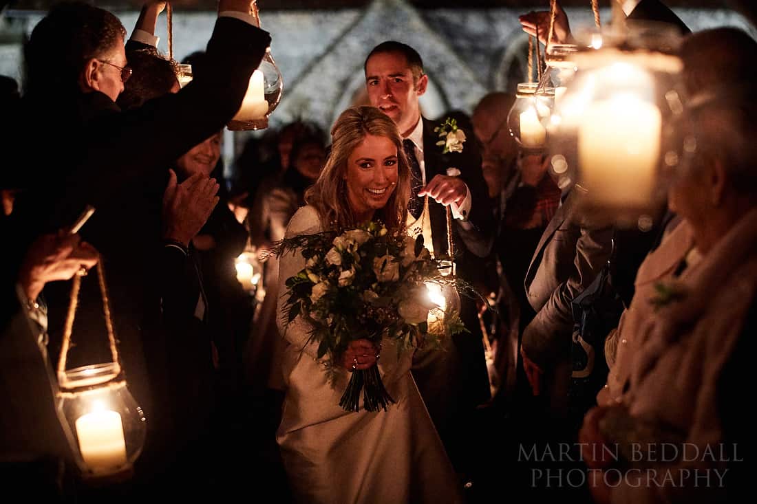 dark winter wedding