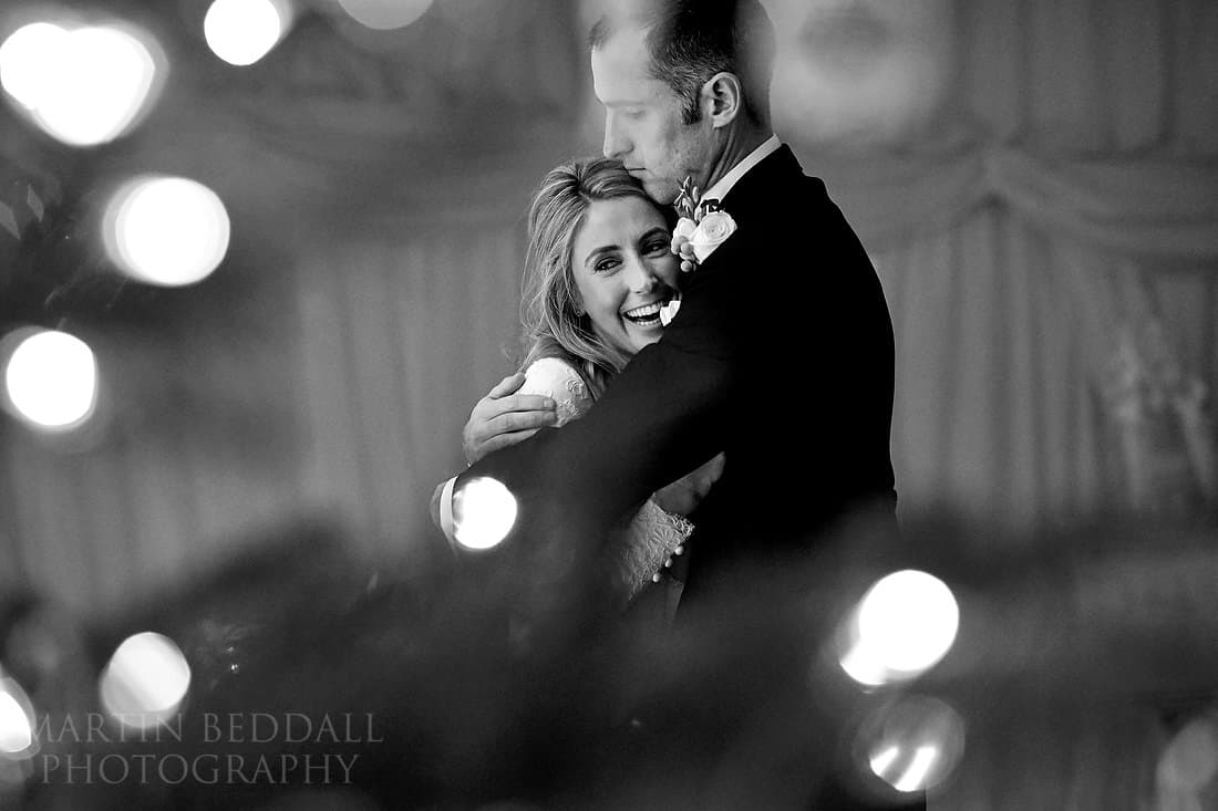 winter wedding portrait