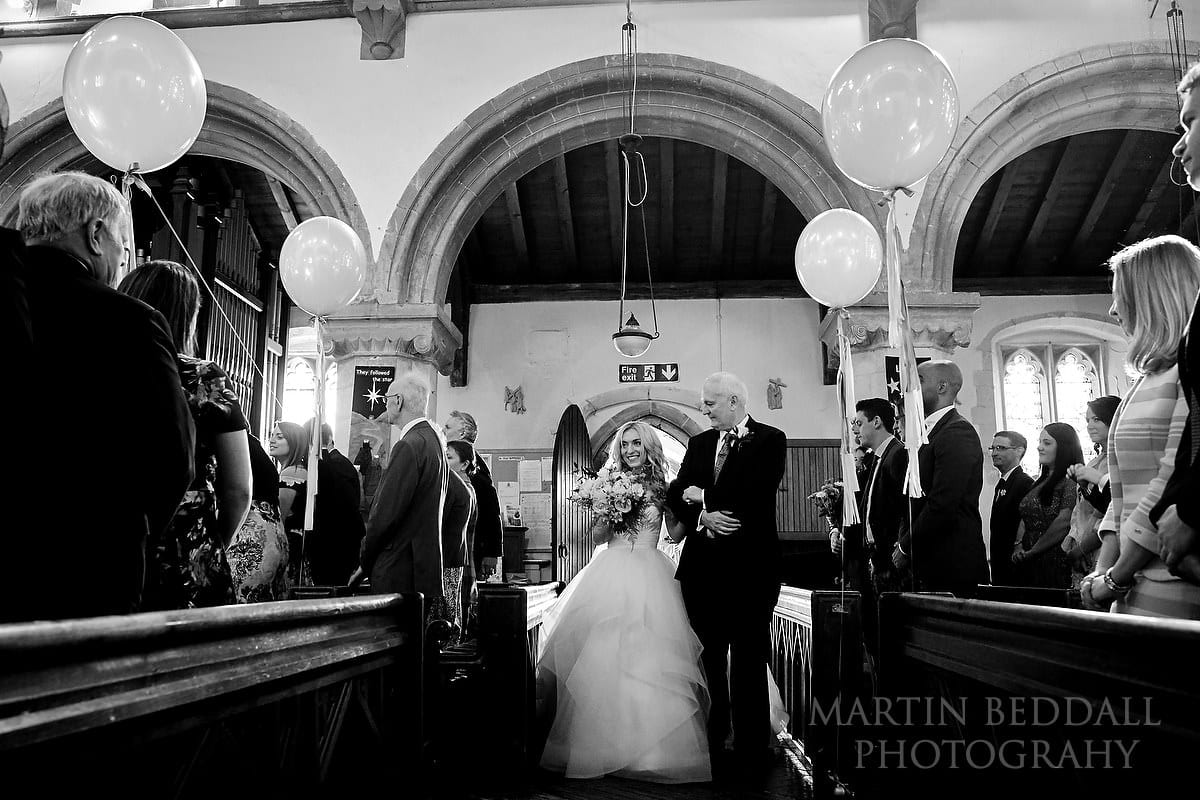 Sandridge church wedding ceremony starts