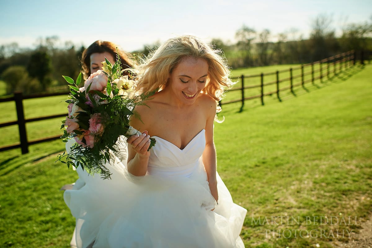 Bride at Coltsfoot Country Retreat wedding 
