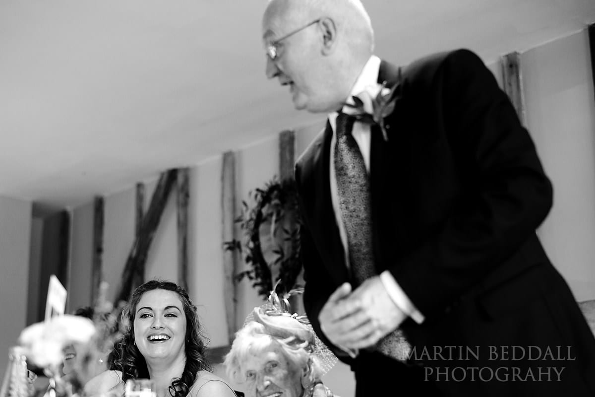 Coltsfoot Country Retreat wedding speeches