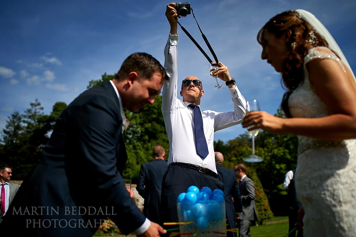 Photographing the wedding games