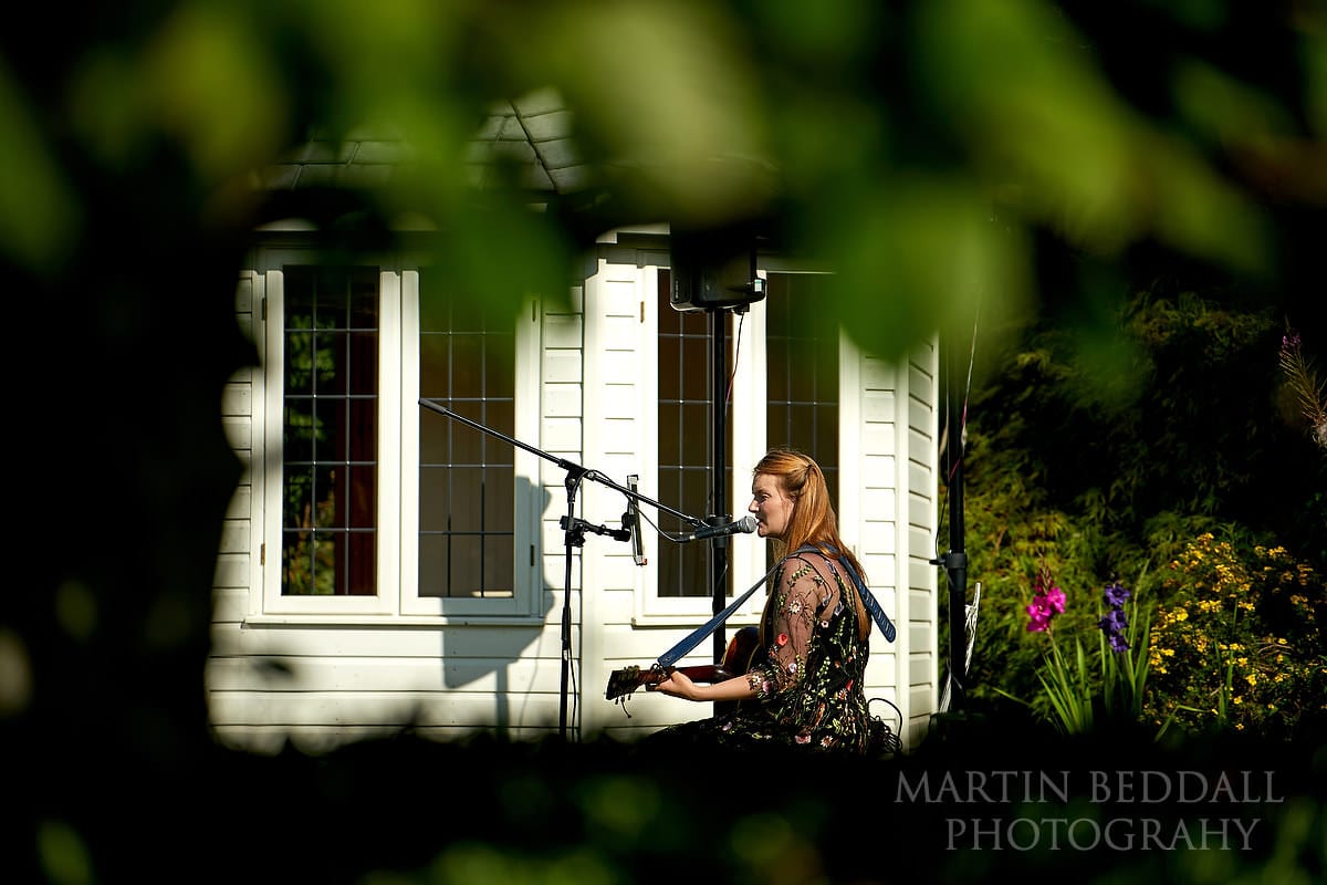 Singer at Horsted Place wedding
