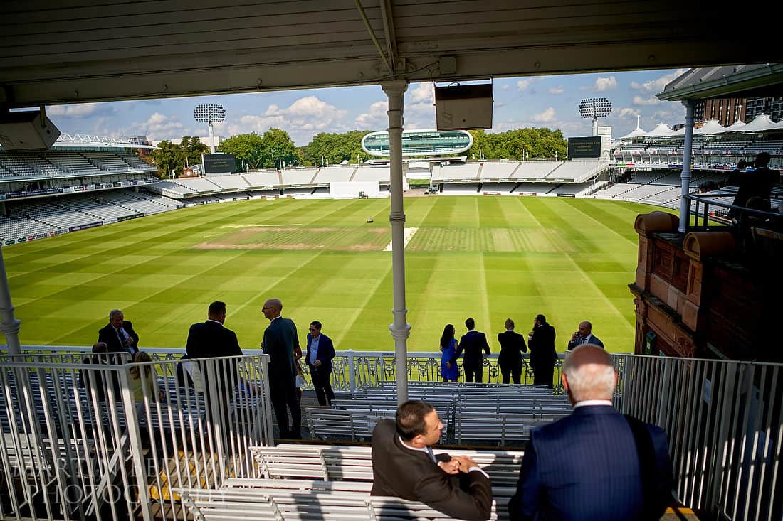 Wedding reception at Lord's cricket ground