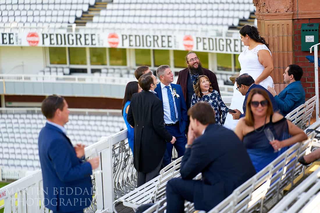 Lord's Cricket ground wedding reception