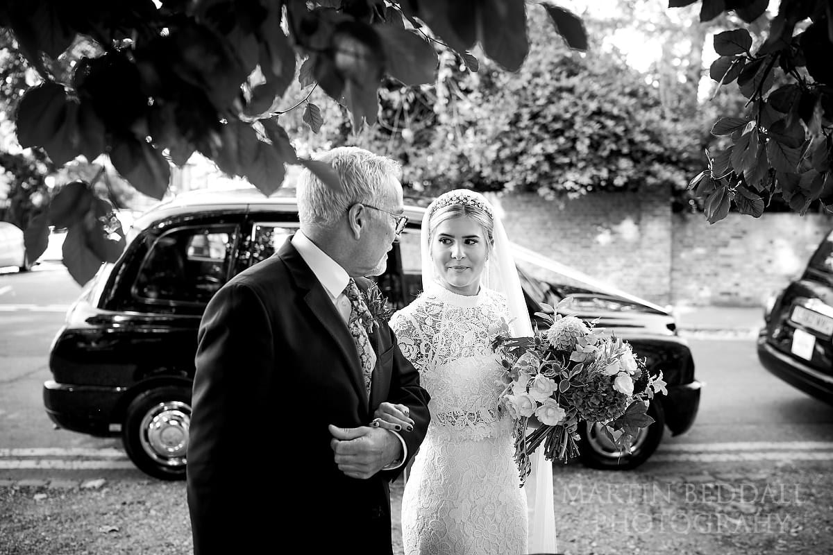 Bride and her father