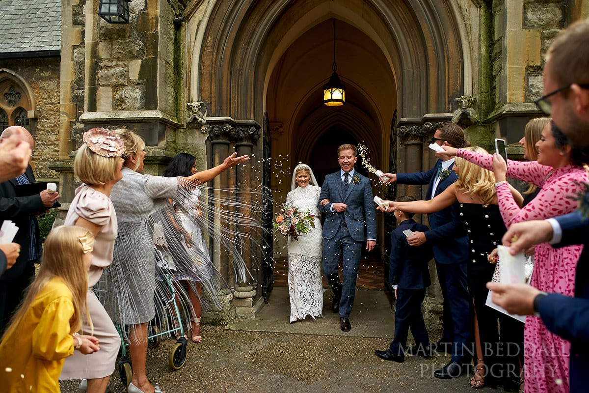 Wanstead wedding confetti