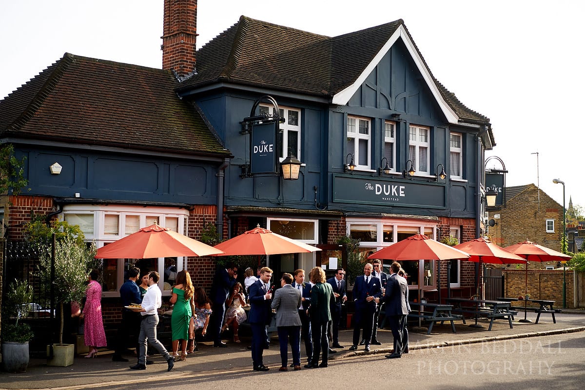 The Duke pub wedding reception