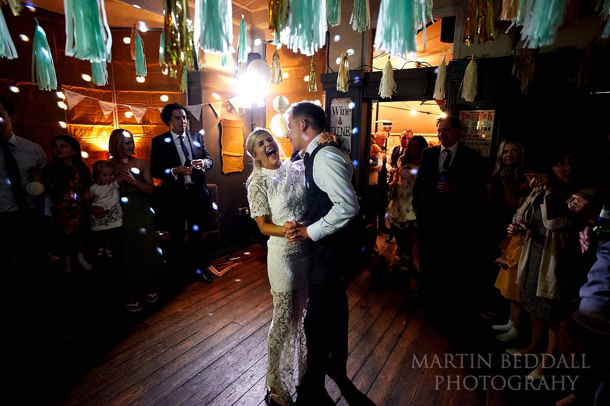 First dance at The Duke pub wedding