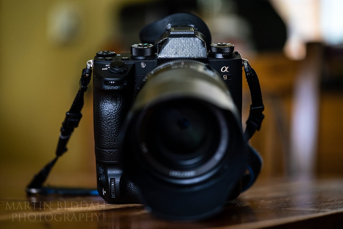 Front view of one of my Sony A9 cameras