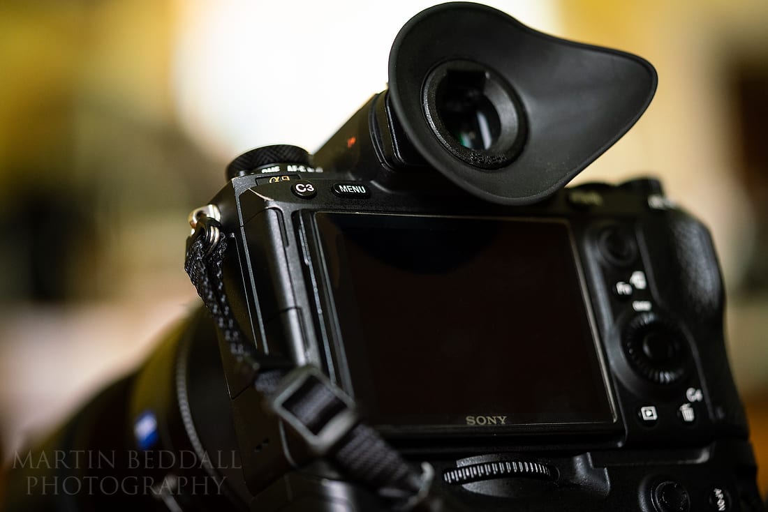 Back view with third party eyepiece attcahed for better light obstruction