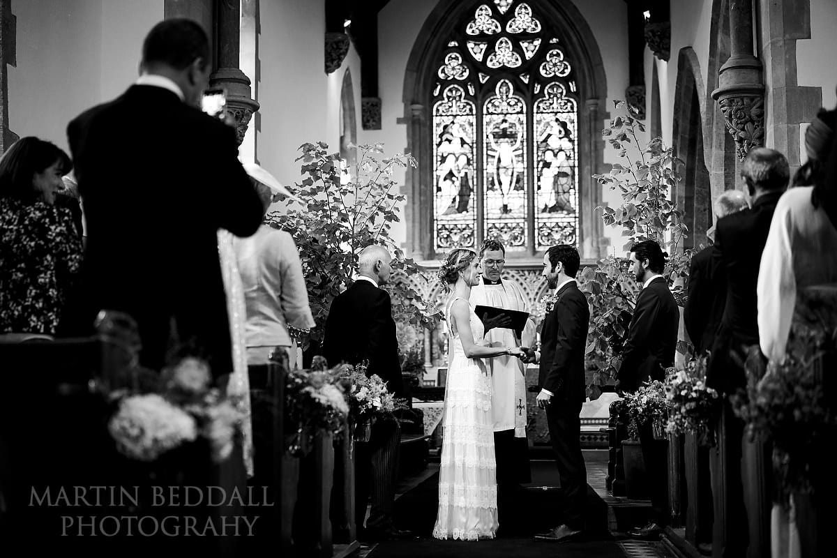 Wedding ceremony in Arthingworth church