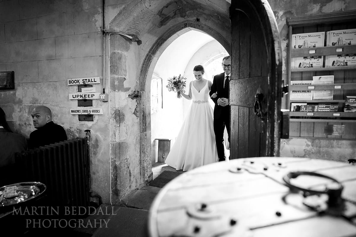 Sussex church wedding ceremony begins
