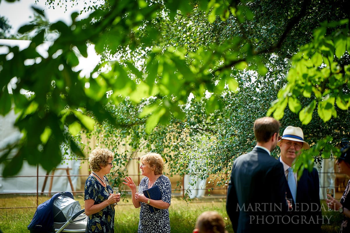 Marquee in the garden wedding in Sussex