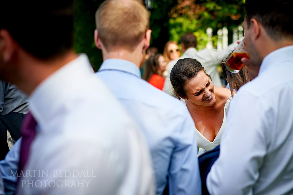 Laughing bride
