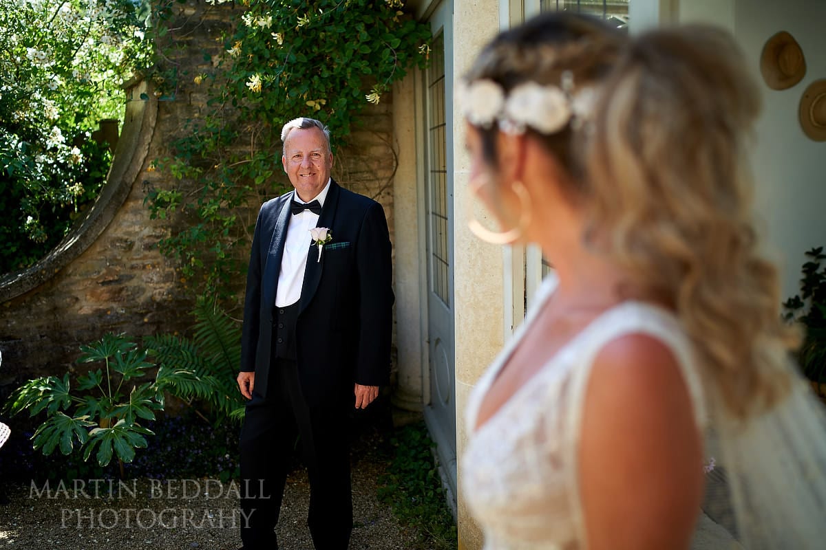 First look for the bride's father