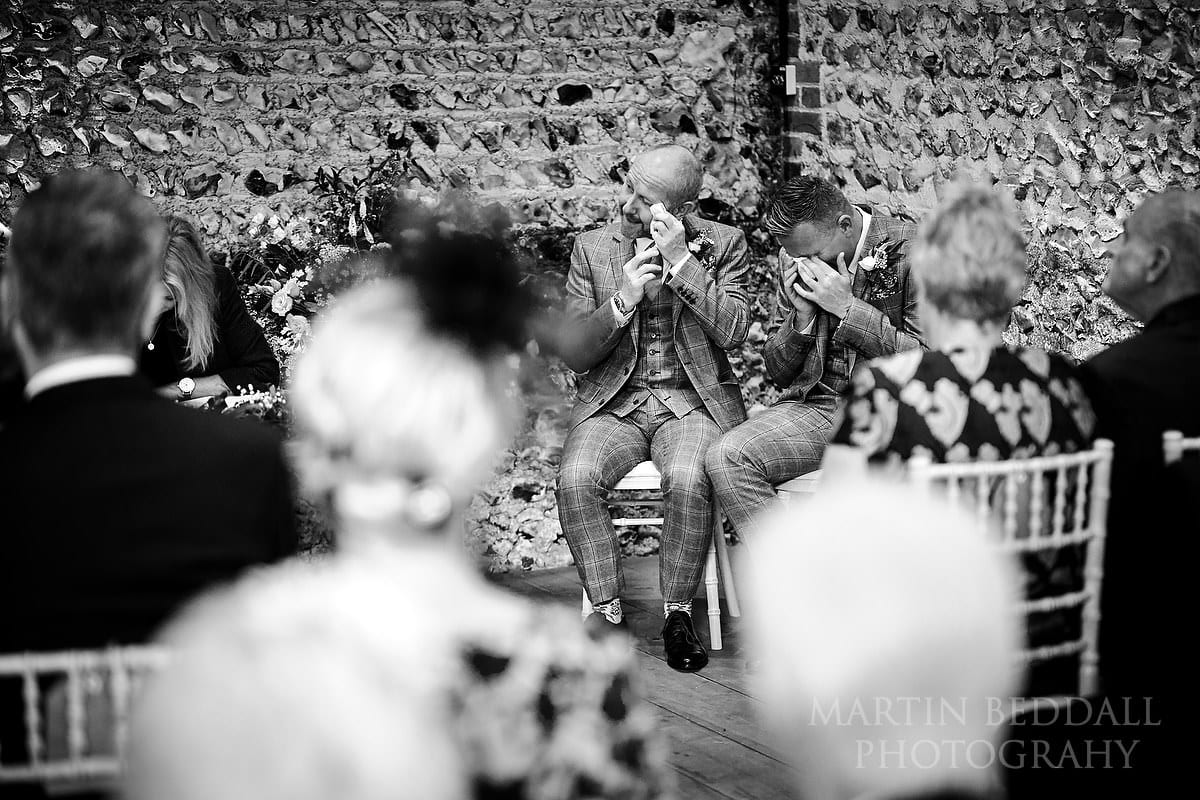 Tearful grooms at same-sex wedding