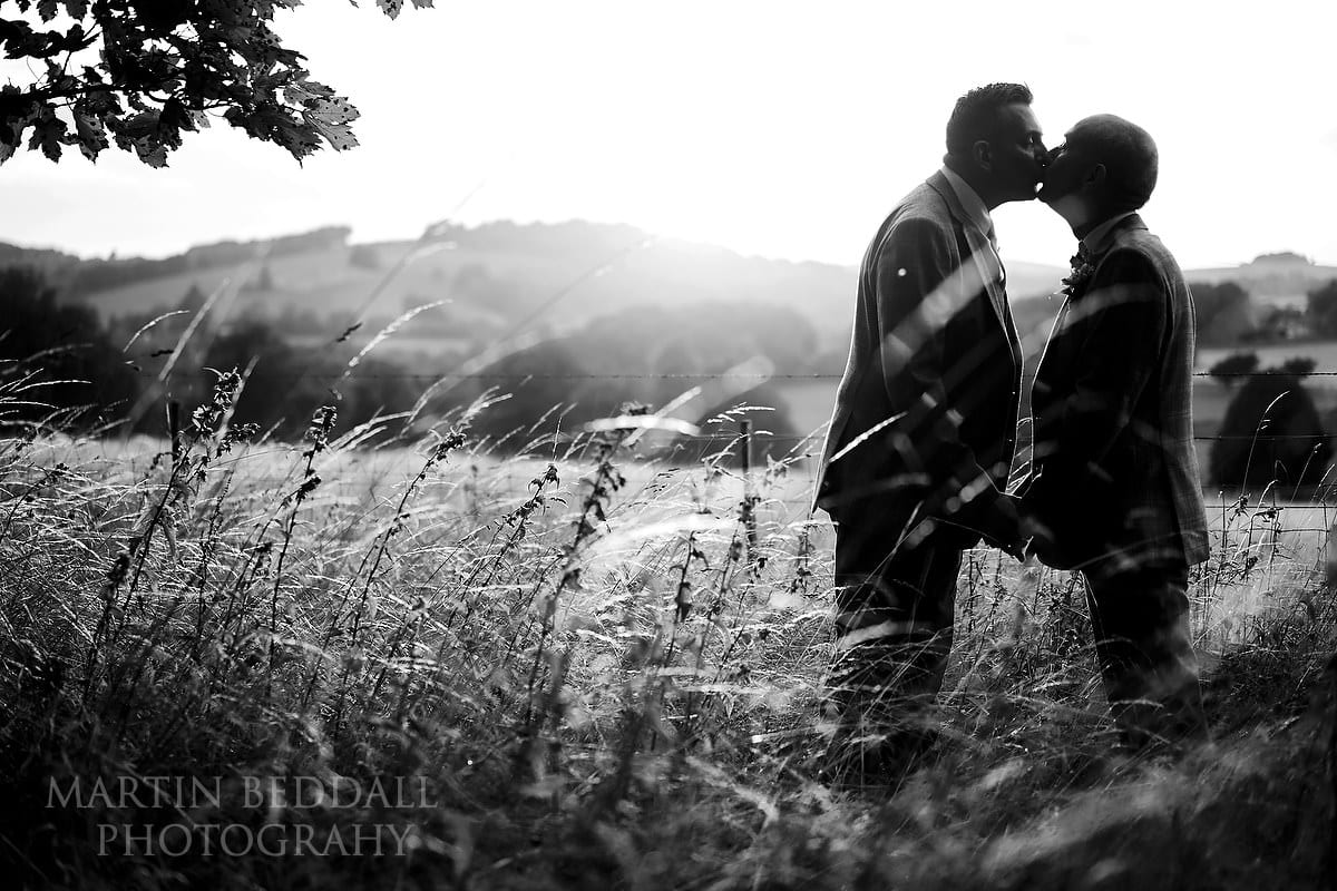 same-sex wedding couple portrait in Sussex