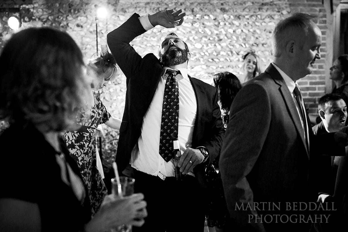 Wedding dancing at Cissbury Barns