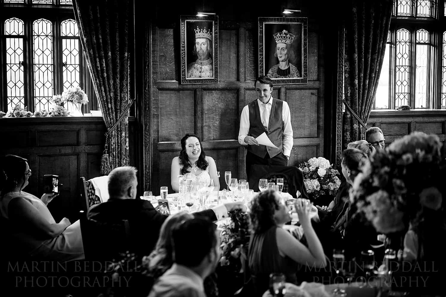 Groom's speech at Hever castle