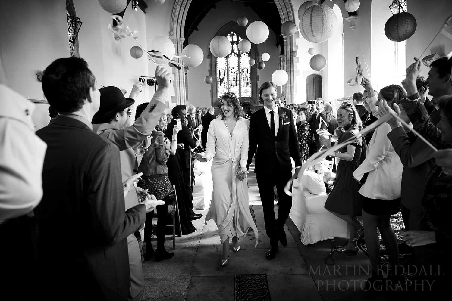 Back down the aisle