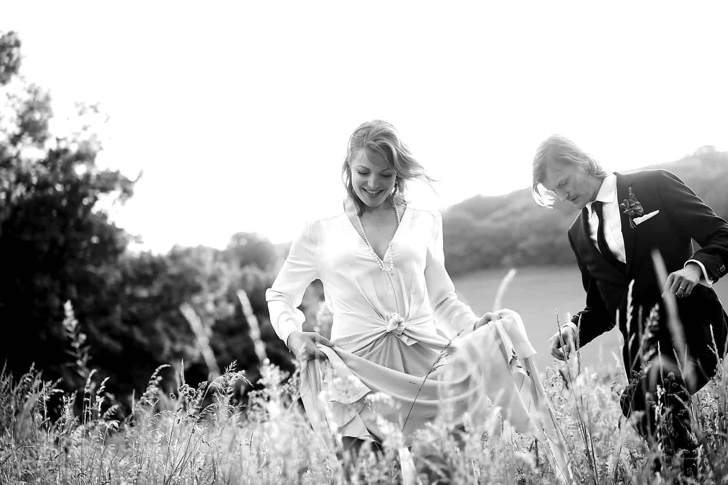 Bride and groom portrait at Plush Manor
