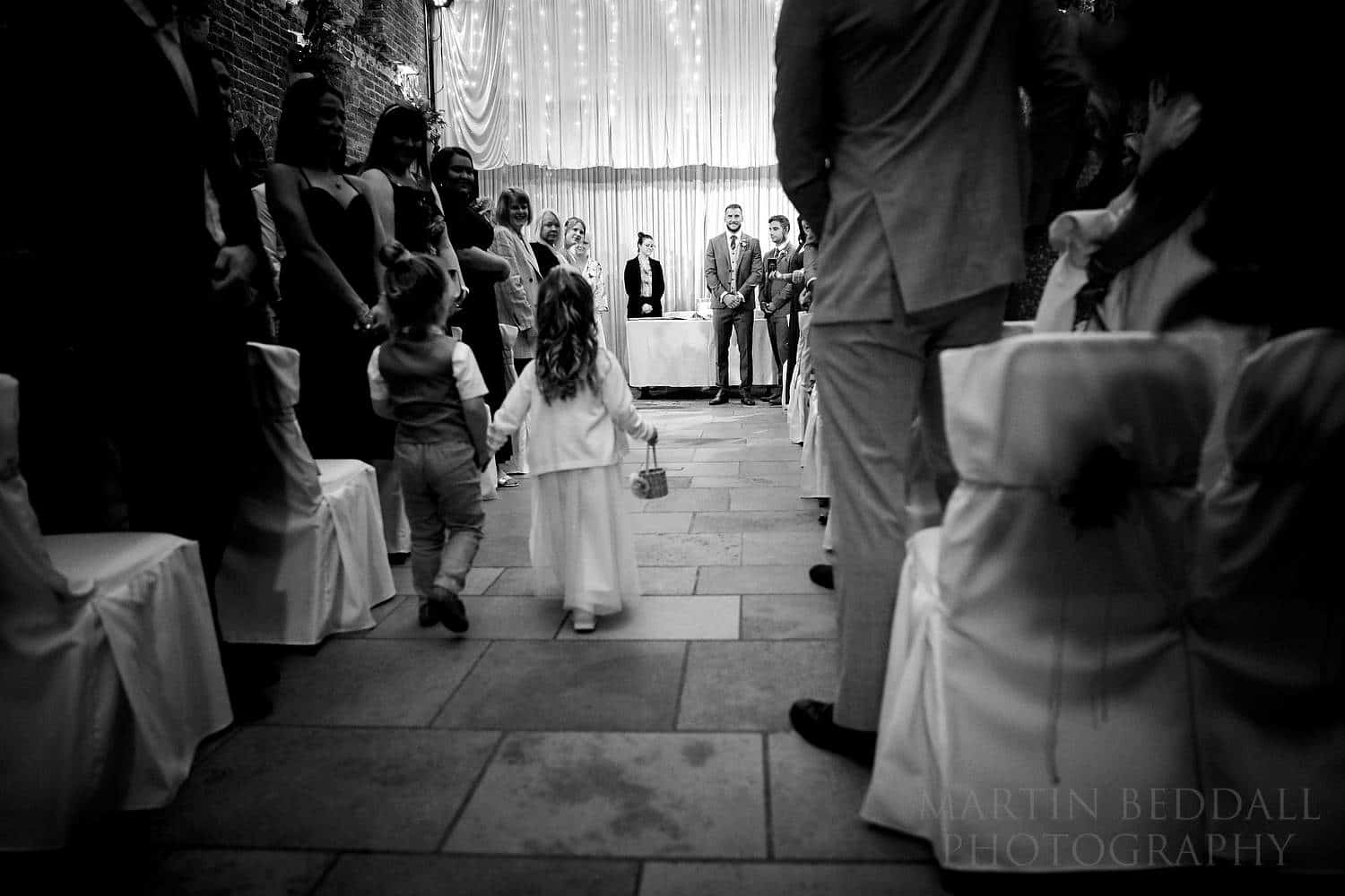 Start of the wedding ceremony at the Square Tower
