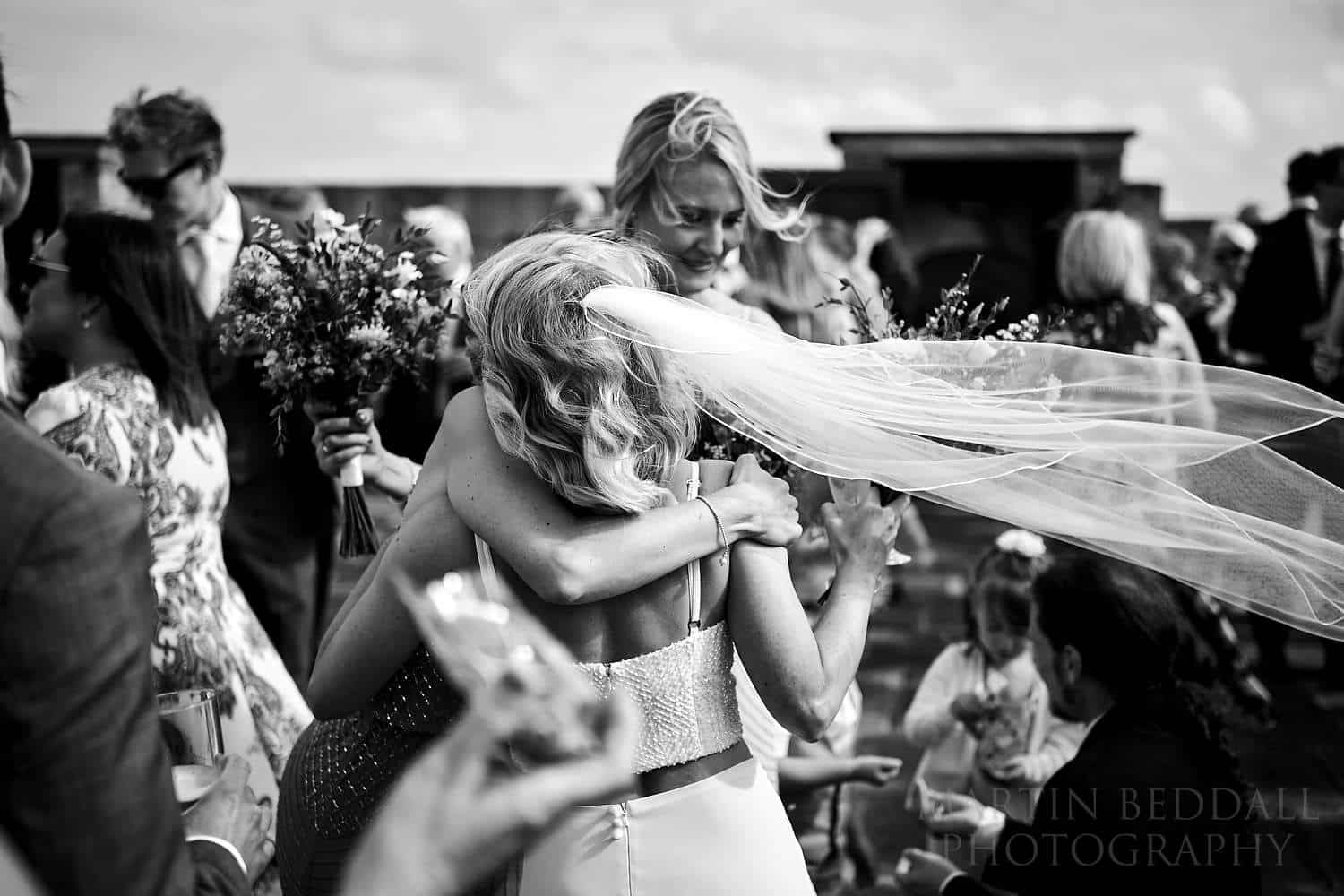 Hug for the bride