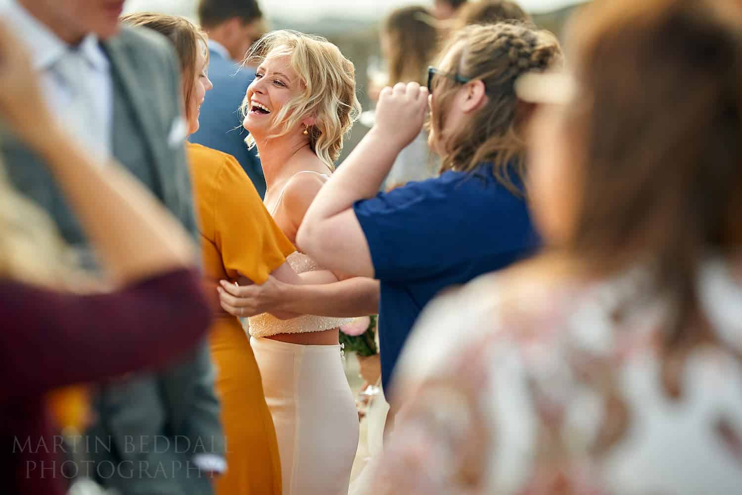 Happy bride