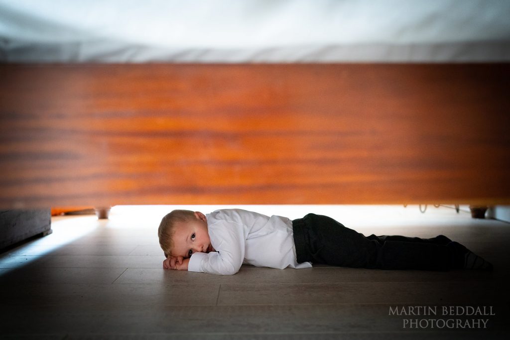 Hiding under the bed