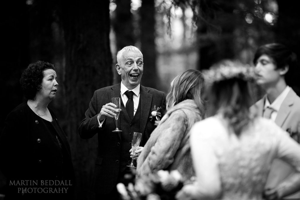 Jokes at Two Woods Estate wedding