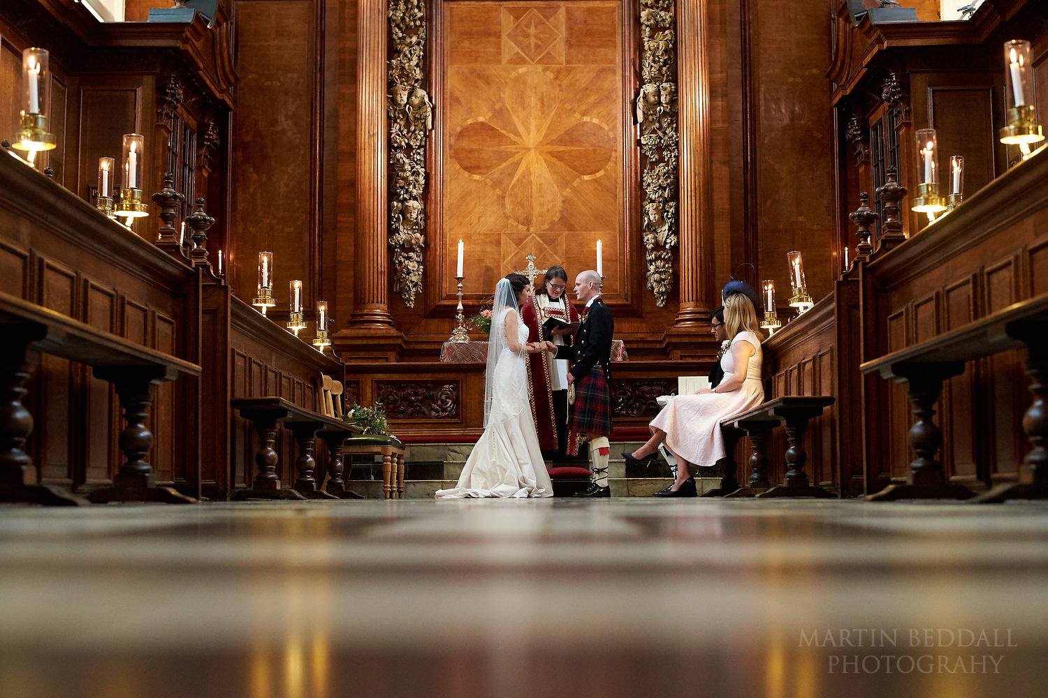 Trinity College Oxford wedding ceremony