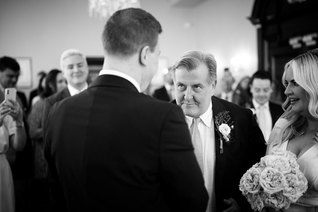 A look from the bride's father