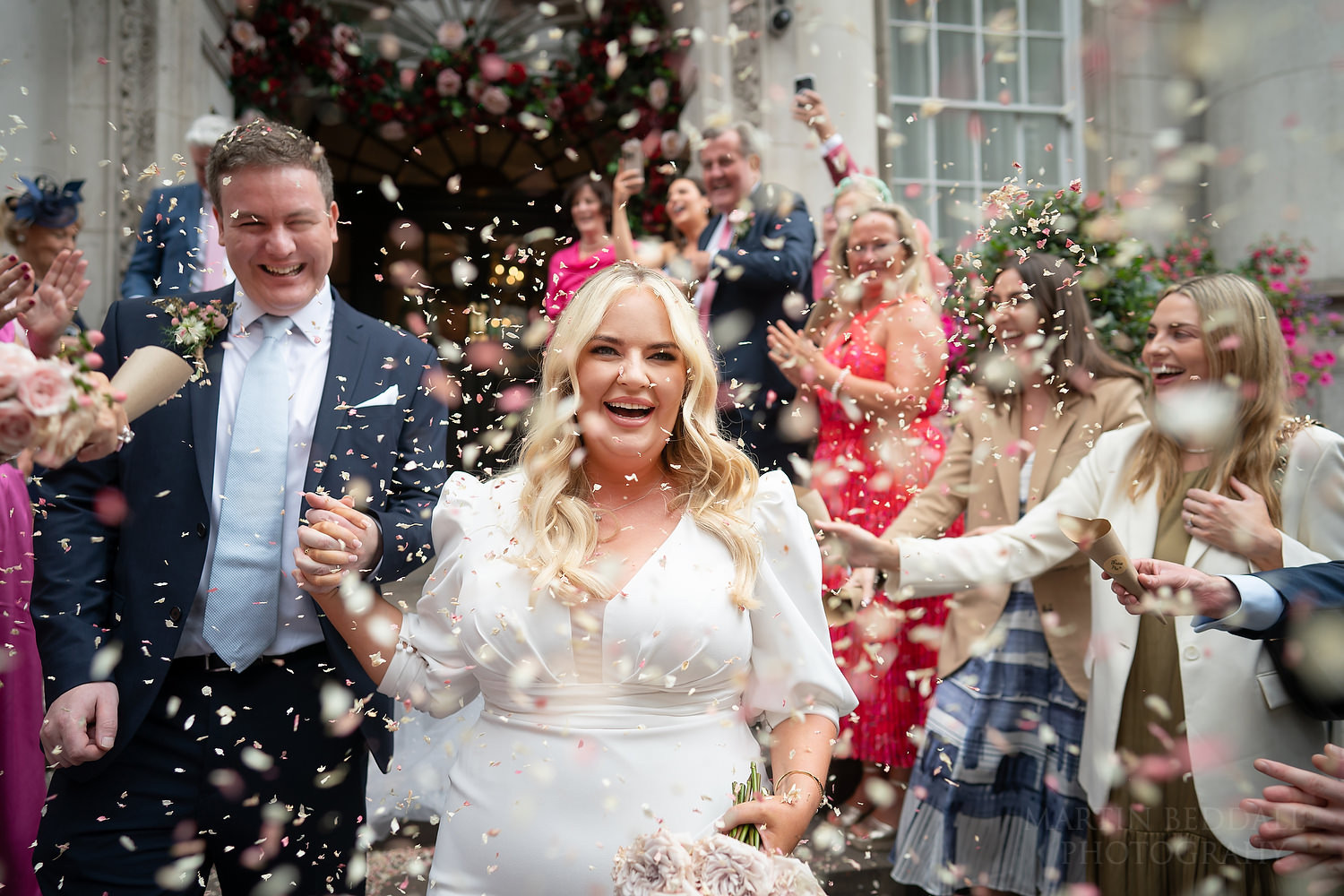 Chelsea Old Town Hall wedding confetti