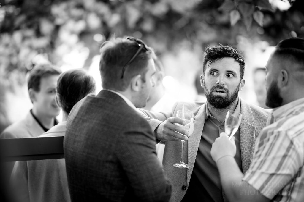Wedding guests at Stanley's restaurant