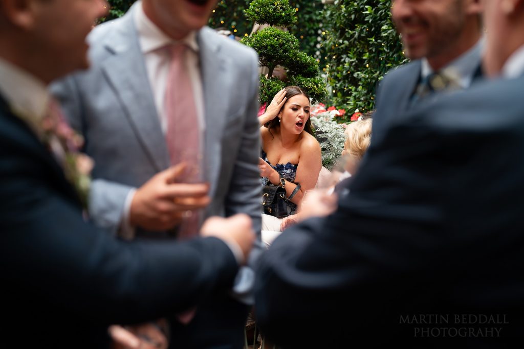 Wedding guests at The Sloane Club
