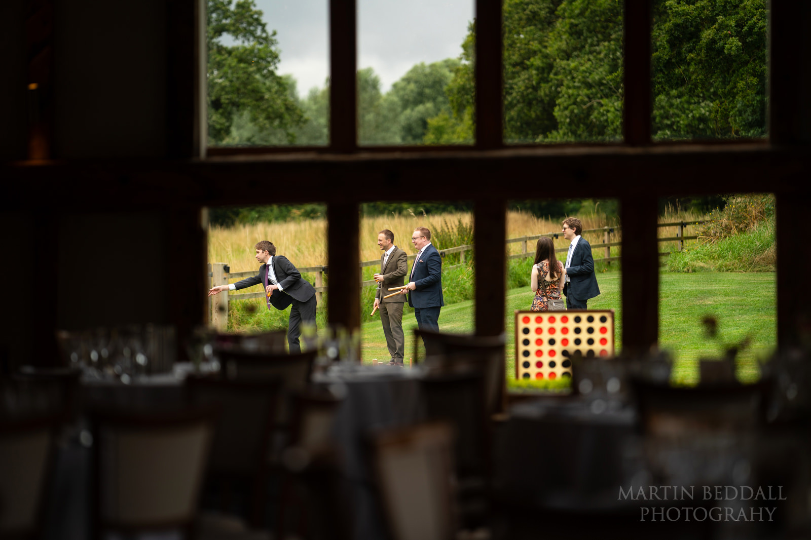 Wedding games at Easton Grange wedding