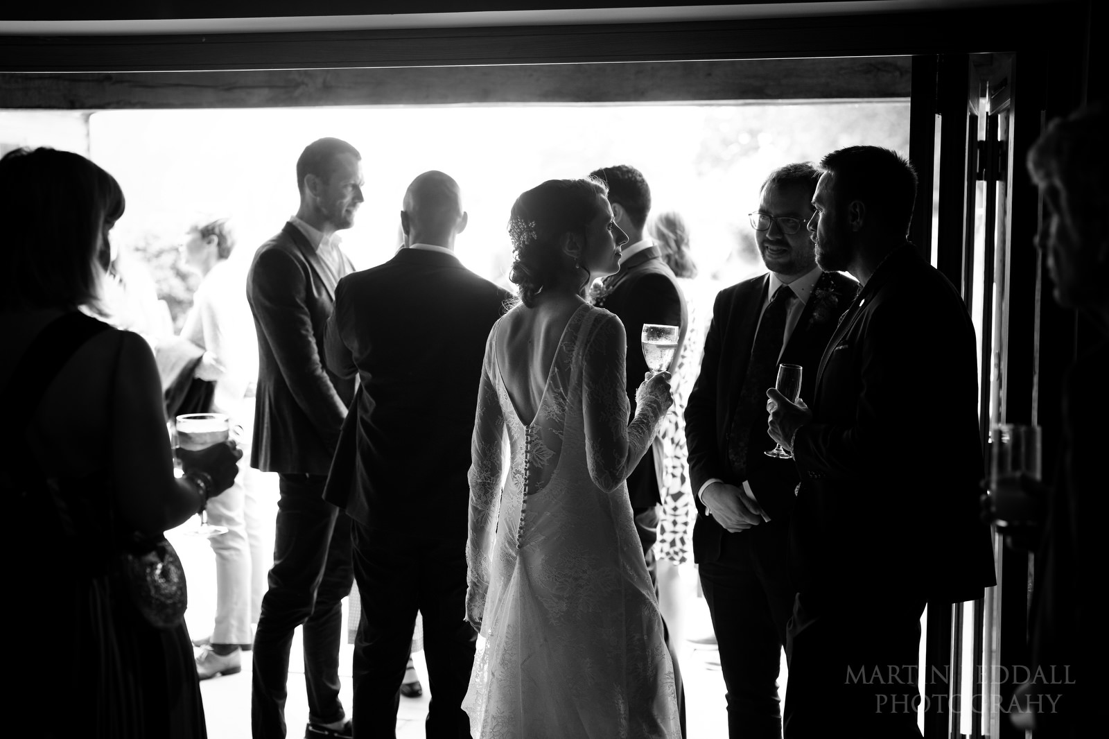 Drinks at Easton Grange wedding