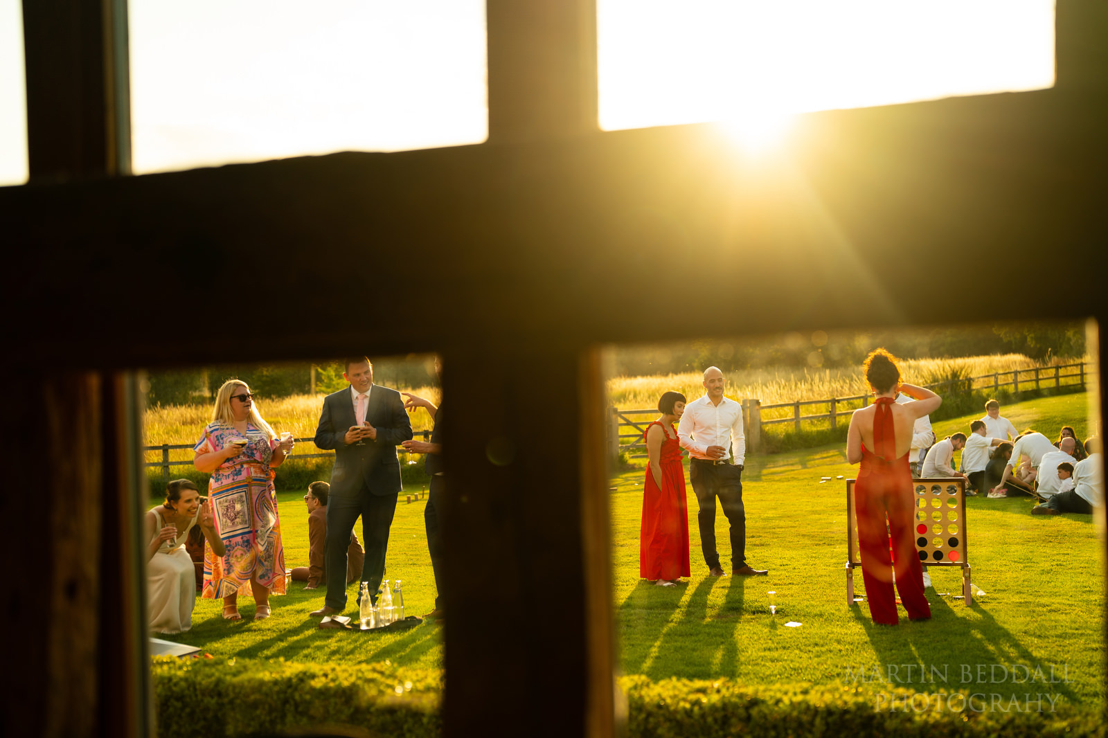 Evening reception at Easton Grange wedding